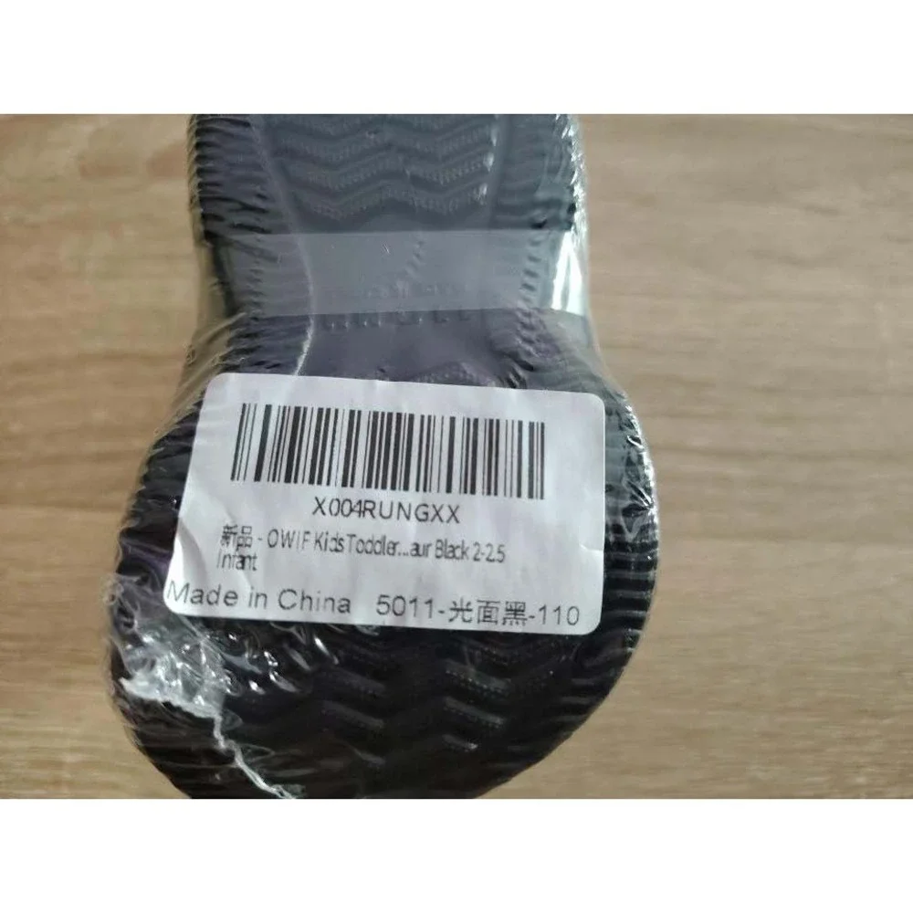 Kids Toddler Black Slip On Clogs Sandals Shoes Size‎ 2-2.5